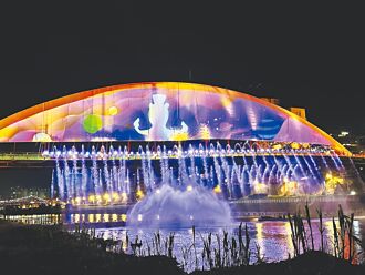 台北5、6月水舞秀 每晚彩虹橋見