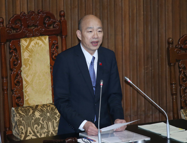 立法院長韓國瑜。（中時資料照，姚志平攝）