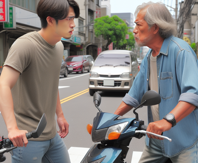 台北市鄭州路發生一起行車糾紛，2名騎士因此大打出手。（示意圖、與本案無關／AI生成）