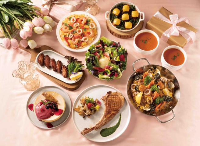 SOGO忠孝馆pd by petit doux微兜母亲节4人套餐，原价3190元、特价2899元。（SOGO提供）