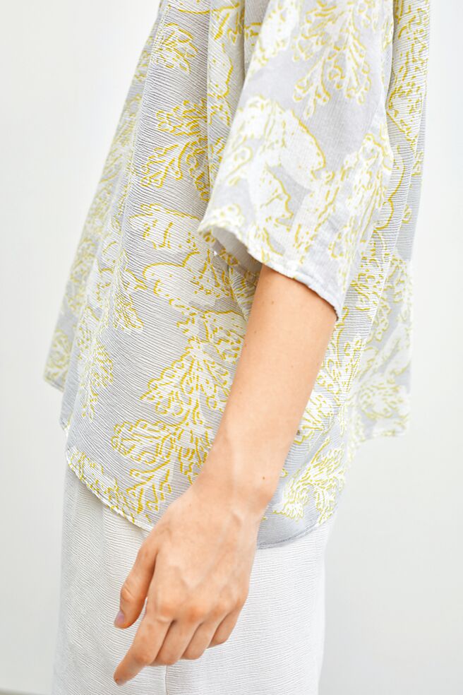 Plantation本季發表的植拓楊柳布料印花。（君梵提供）