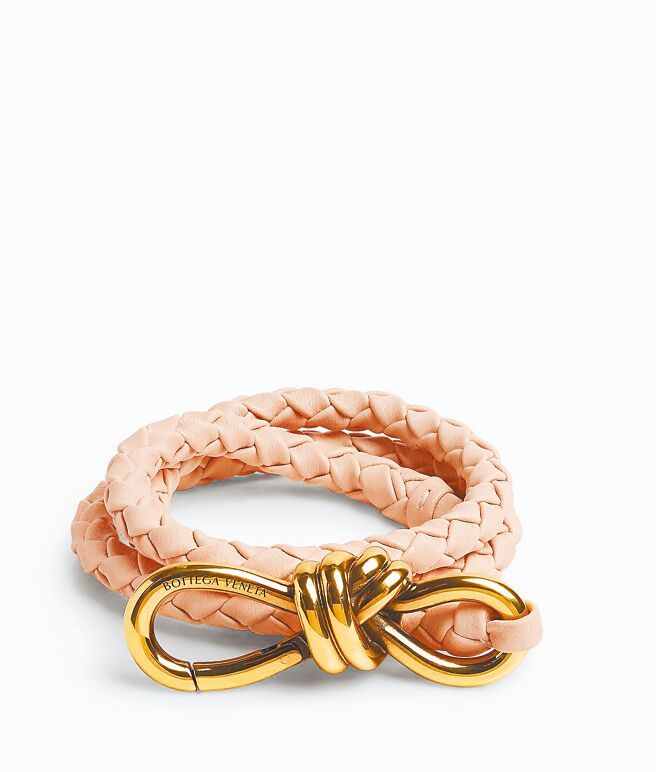 BOTTEGA VENETA Andiamo編織皮帶，2萬7300元。（BOTTEGA VENETA提供）
