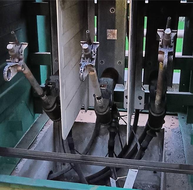 桃园大园2615户今晨又停电，台电解释，设备故障强化线路巡检。(台电提供／吕筱蝉桃园传真)