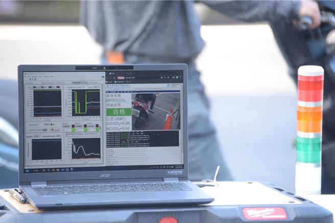 桃園市環保局與工研院合作，首創全國第一套「機動車輛智慧偵測辨識系統」。（桃園市環保局提供）