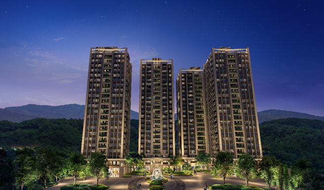 甲山林集团推出指标新案「美丽上城」，挟带交通利多、机能、精工营造、全室精装修等优势，吸引首购族与置产族瞩目(建筑3D示意图)。（图片来源/甲山林集团提供）