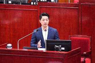 蔣萬安赴議會報告追加減預算 藍綠議員督促地震後房屋更新