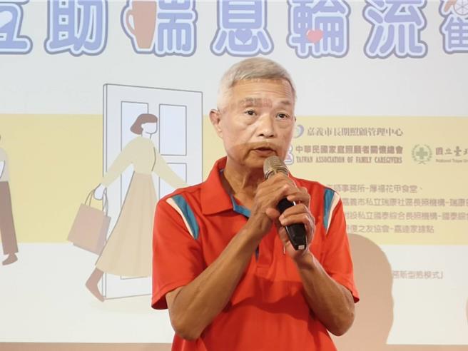 簡先生分享長體驗周六互助喘息的感受，期待延伸至周日也有。（廖素慧攝）
