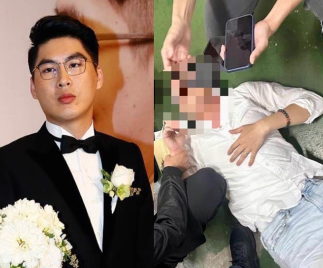 海山警分局干员将陈鉴压制逮捕。（图 / 报系资料照，海山警分局提供）