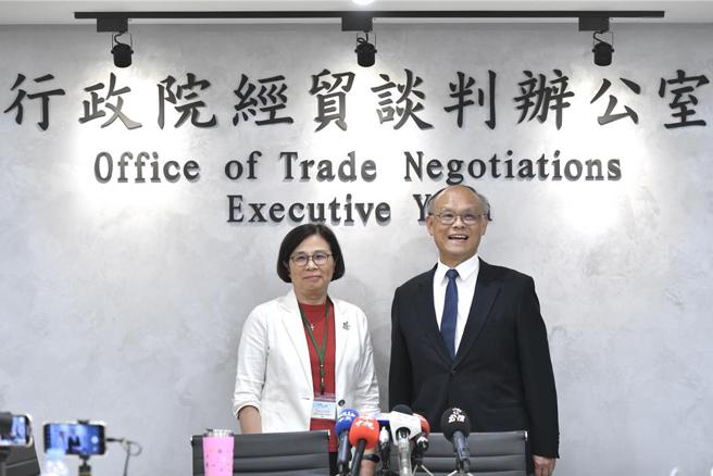 经贸办说明谈判成果。图／王德为