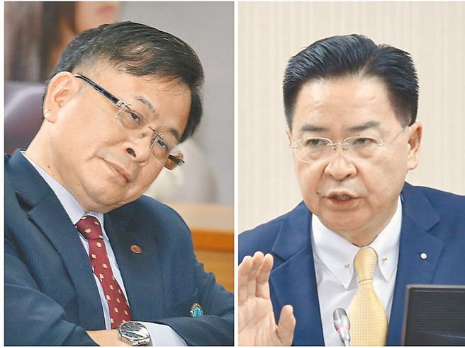 NCC主委陈耀祥（左）、外交部长吴钊燮（右）近日接连在立法院询答时，狠呛在野党立委。（图／檔案照合成图） 