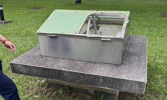 台中公園採光罩破裂！6歲女童墜「B1停車場」受傷送醫