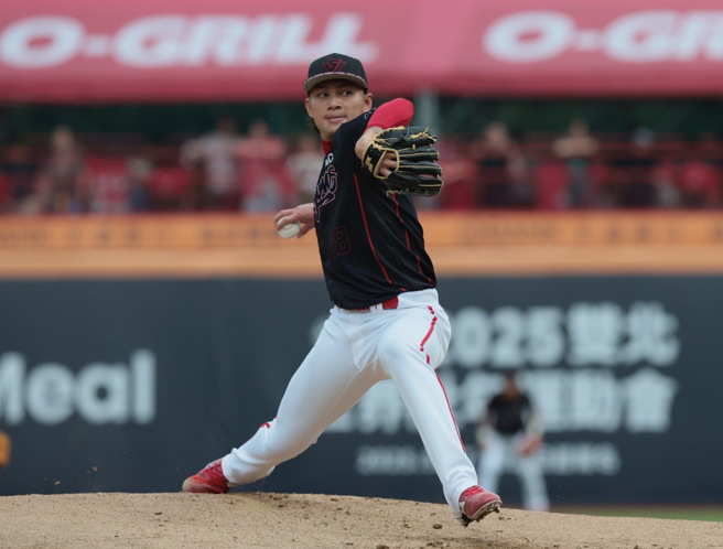 味全龍投手徐若熙。（資料照，郭吉銓攝）