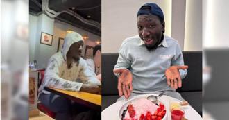 黑龍現身餐廳超顯眼　與YouTuber嘉明相約展兄弟情