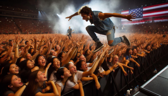 嗨過頭！樂團表演主唱突跳下舞台　女歌迷遭砸中當場「頸椎骨折」