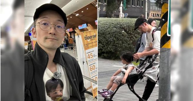 Iku老師推著嬰兒車，帶著女兒一起到華山散步出遊。（圖／讀者提供、翻攝自Iku老師臉書）