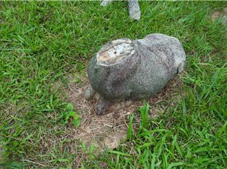 郑用锡墓石像生羊首遭窃 竹市府拟用2方式装回