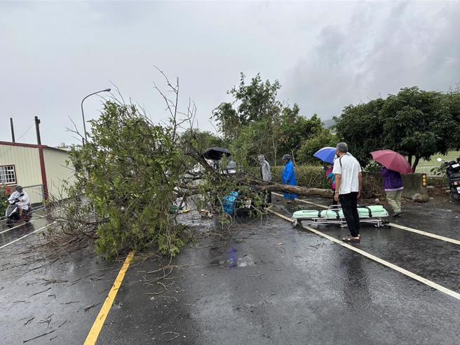 豪雨送信遭路树压死，彰化孝子邮差母亲节告别式，同事列队送行。(中时资料库)