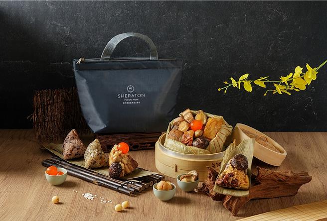 新竹喜來登5月19日前推出端午粽早鳥預購優惠，下殺8折起。（新竹喜來登提供／吳娮翎台北傳真）