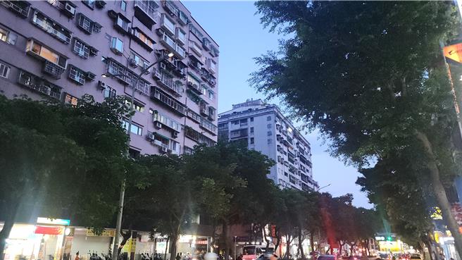 台北市萬華區西園路二段一帶的路燈，今日晚間因不明原因突然集體出問題，沿途出疑似跳電的閃爍狀況。（黃敬文攝）