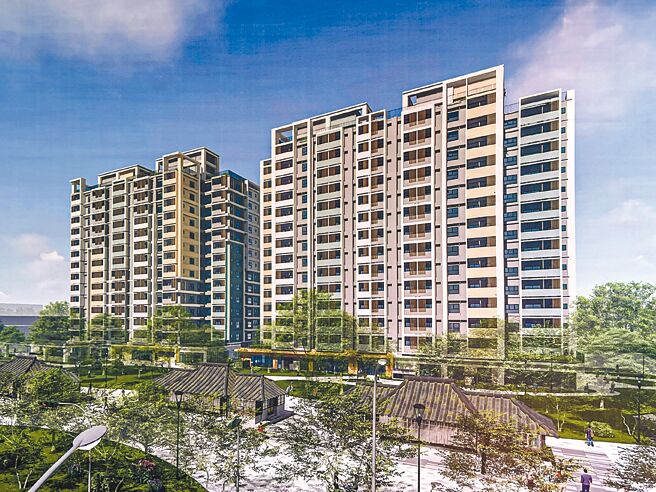 台南市永康区「正强安居」社会住宅示意图。（国家住都中心提供／洪荣志台南传真）