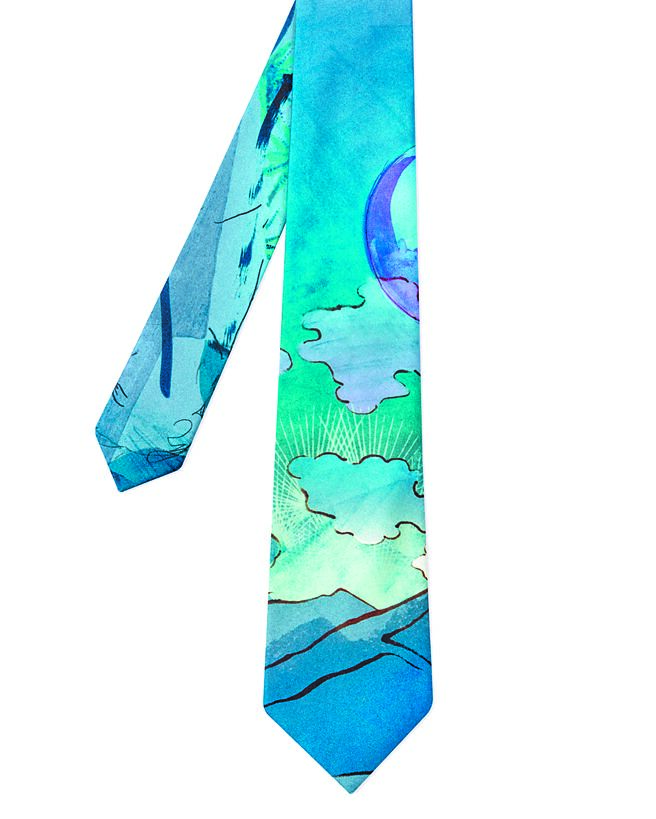 Paul Smith纳西瑟斯印花领带，6500元。（Paul Smith提供）