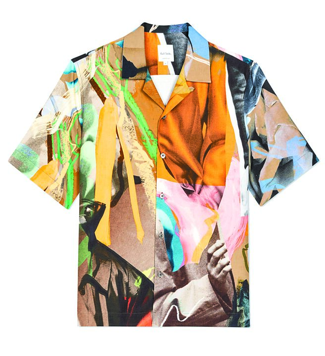 Paul Smith抽象印花短袖衬衫，2万800元。（Paul Smith提供）