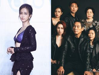 獨／周曉涵母親節送禮 揪94歲外婆合拍「黑幫全家福」