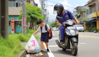影》熱心騎士將路邊「垃圾」物歸原主　失主弟弟：謝謝！
