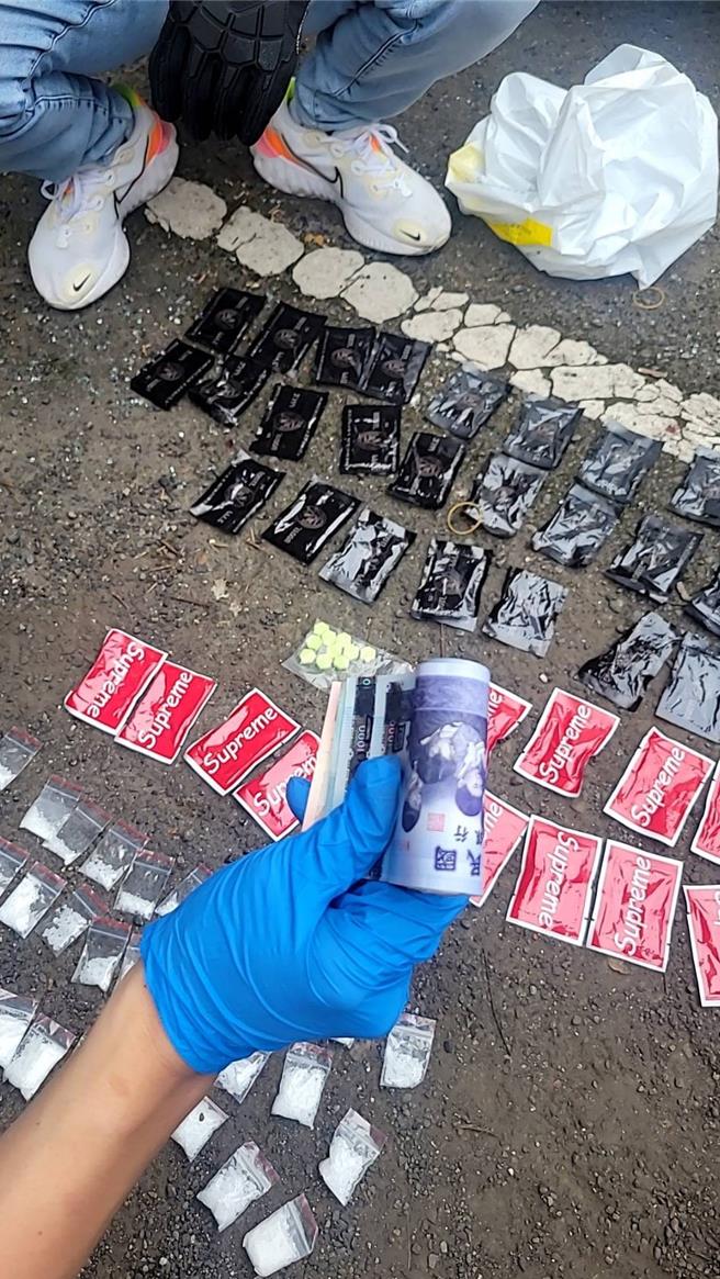 中正二警方破获小蜜蜂贩毒集团。（警方提供）