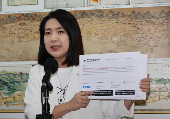 国民党立委徐巧芯8日在立法院受访。（刘宗龙摄）