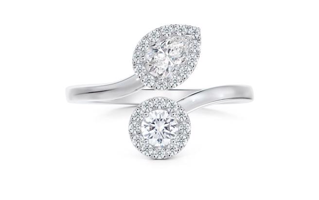 De Beers天然钻石Aura Toi et Moi戒指，14万3000元。（De Beers提供）