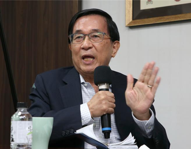 前总统陈水扁。（资料照，赵双杰摄）