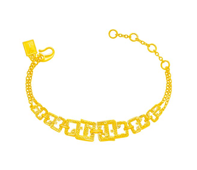 镇金店Just Gold「金炽龙腾」金手环 ，约8万4600元。（镇金店提供）