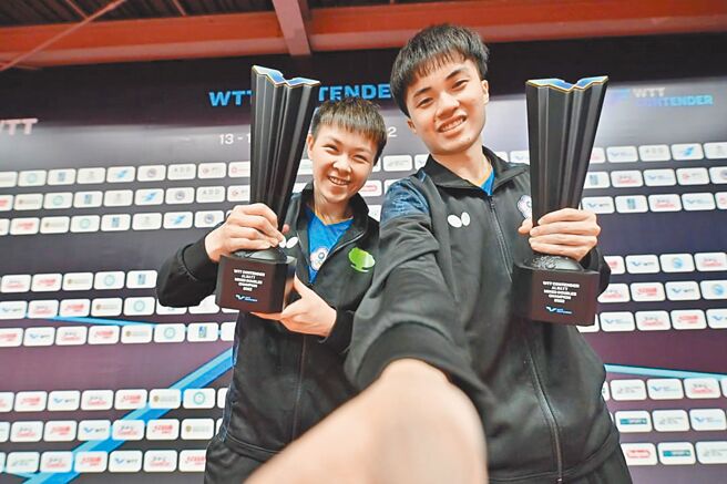 国际桌球总会7日宣布最后7组取得今年巴黎奥运参赛权的混双组合，中华队组合林昀儒／陈思羽透过世界排名顺利搭上奥运列车。（资料照片／取自WTT官方IG）