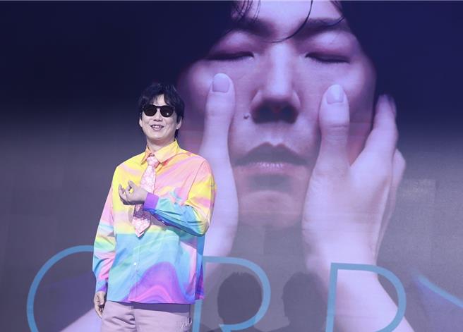 萧煌奇9日出席发片记者会。（陈俊吉摄）