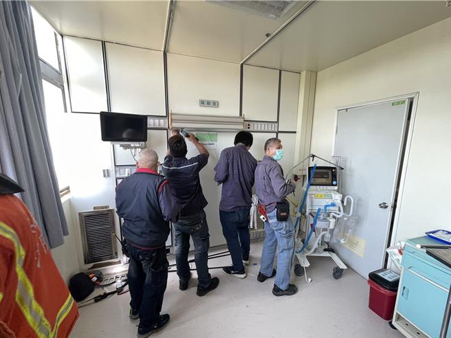 部立桃园医院9日下午2时许传出火警。（消防提供）