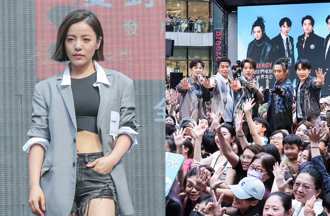 丁噹紐約時代廣場挑戰Energy「十六蹲」 最後一秒腿軟破功