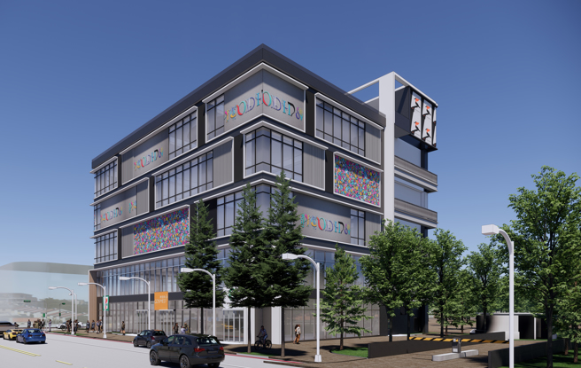 西南向透视立面图。台中市政府提供