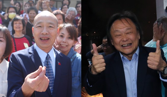 立法院长韩国瑜（左）、民进党立委王世坚（右）。（合成图／中时资料照）