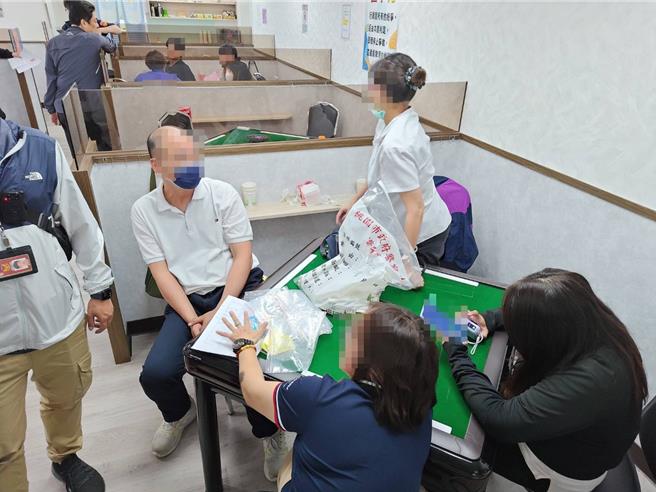 桃園警分局日前破獲一處麻將棋牌社。（桃園警分局提供）