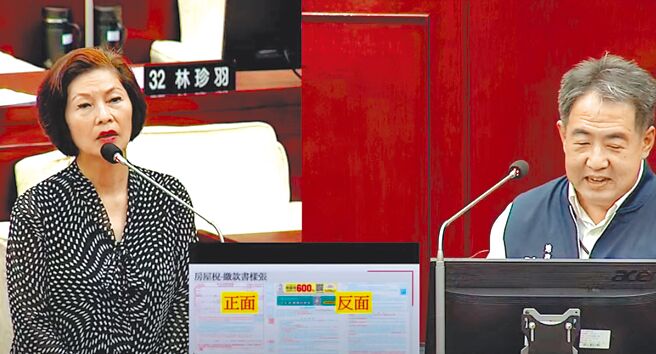 內政部2016年推出「地籍異動即時通」服務，台北市議員汪志冰（左）9日發現北市申請人數僅占全市近21萬不動產所有權人8％，不到1成低到有夠離譜。（摘自台北市議會網站／劉瑋晴台北傳真）