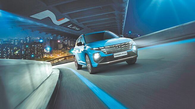 HYUNDAI全新次世代個性跑旅TUCSON L N Line帥性登場，售價109.9萬元。（南陽實業提供）