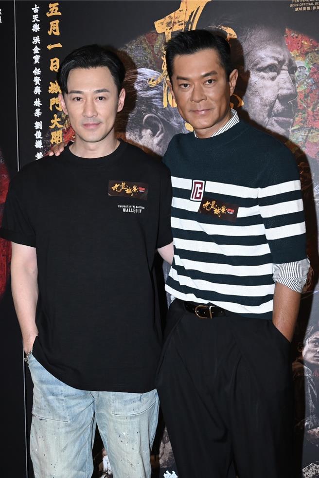 林峯（左）、古天樂11日出席電影特別活動。 （圖／明報提供）