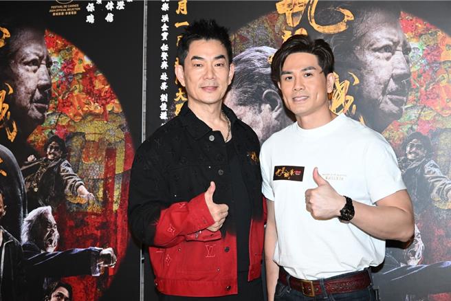 任賢齊（左） 、伍允龍11日出席電影特別活動。（圖／明報提供）