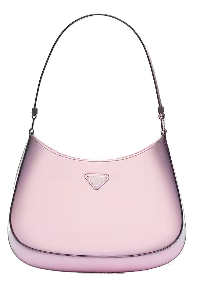 Prada Cleo抛光皮革肩背包，11万5000元。（Prada提供）