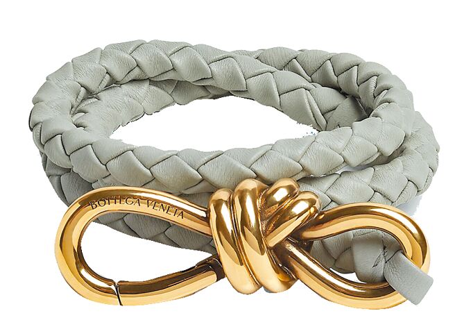 Bottega Veneta ANDIAMO编织皮带，2万7300元。（Bottega Veneta提供）