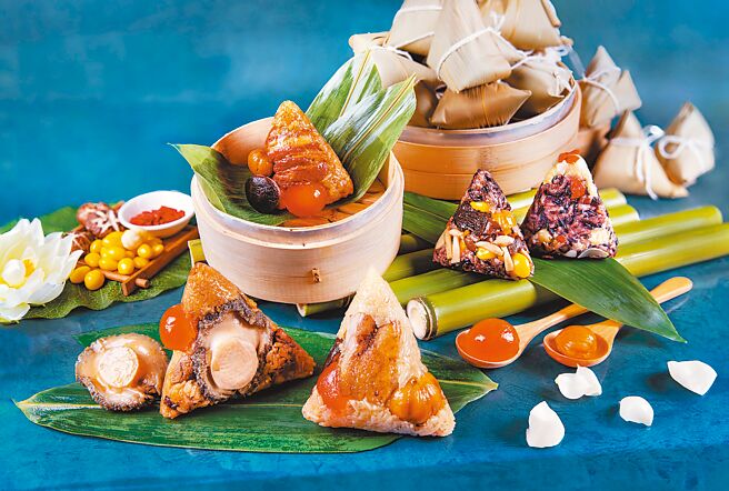 「萬豪經典粽禮」5入裝每組1599元。（台北萬豪酒店提供）