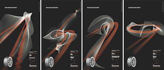 普利司通藉輪胎軌跡創作藝術
