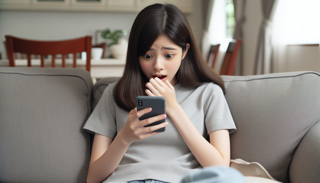 少女在男友手機裡發現被偷拍的22張裸露照片。（示意圖、與本案無關／AI生成）