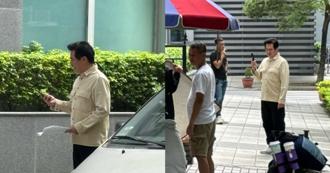 「紅孩兒」馬國賢成落魄大叔　路邊蹲坐吃便當